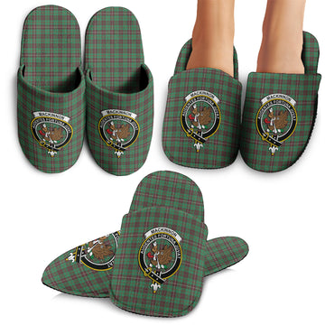 MacKinnon Hunting Ancient Tartan Home Slippers with Family Crest