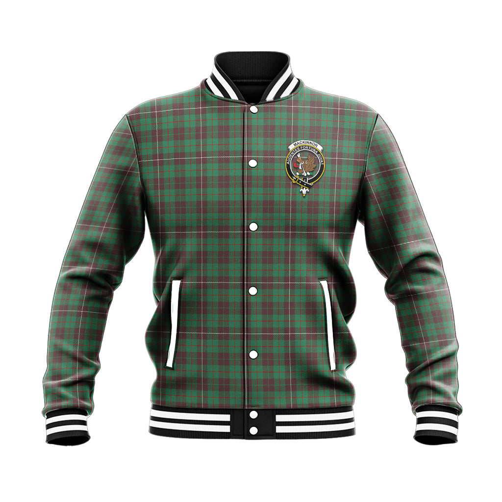 MacKinnon Hunting Ancient Tartan Baseball Jacket with Family Crest - Tartan Vibes Clothing