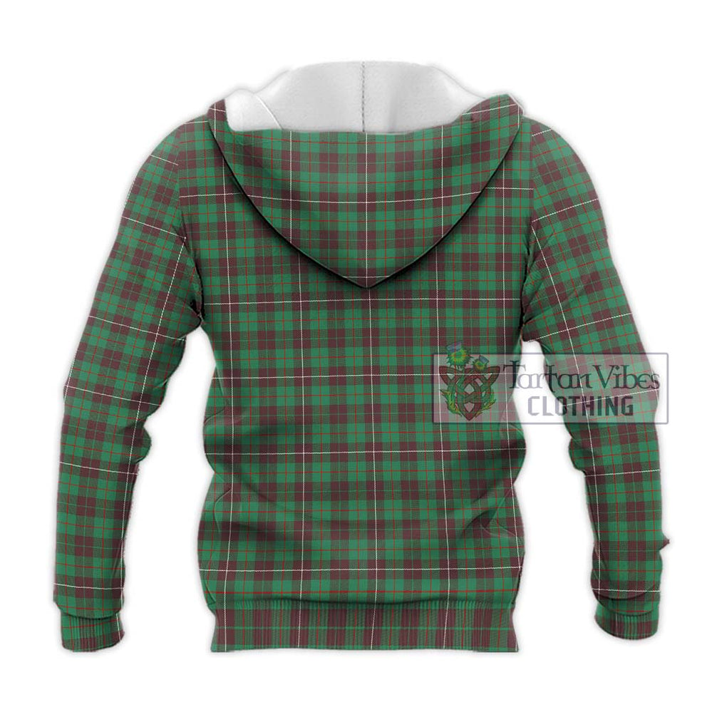 MacKinnon Hunting Ancient Tartan Knitted Hoodie with Family Crest DNA In Me Style - Tartanvibesclothing Shop