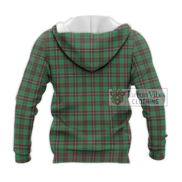 MacKinnon Hunting Ancient Tartan Knitted Hoodie with Family Crest DNA In Me Style