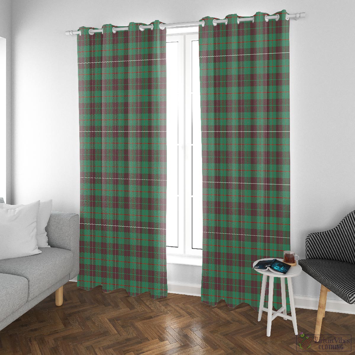 MacKinnon Hunting Ancient Tartan Window Curtain