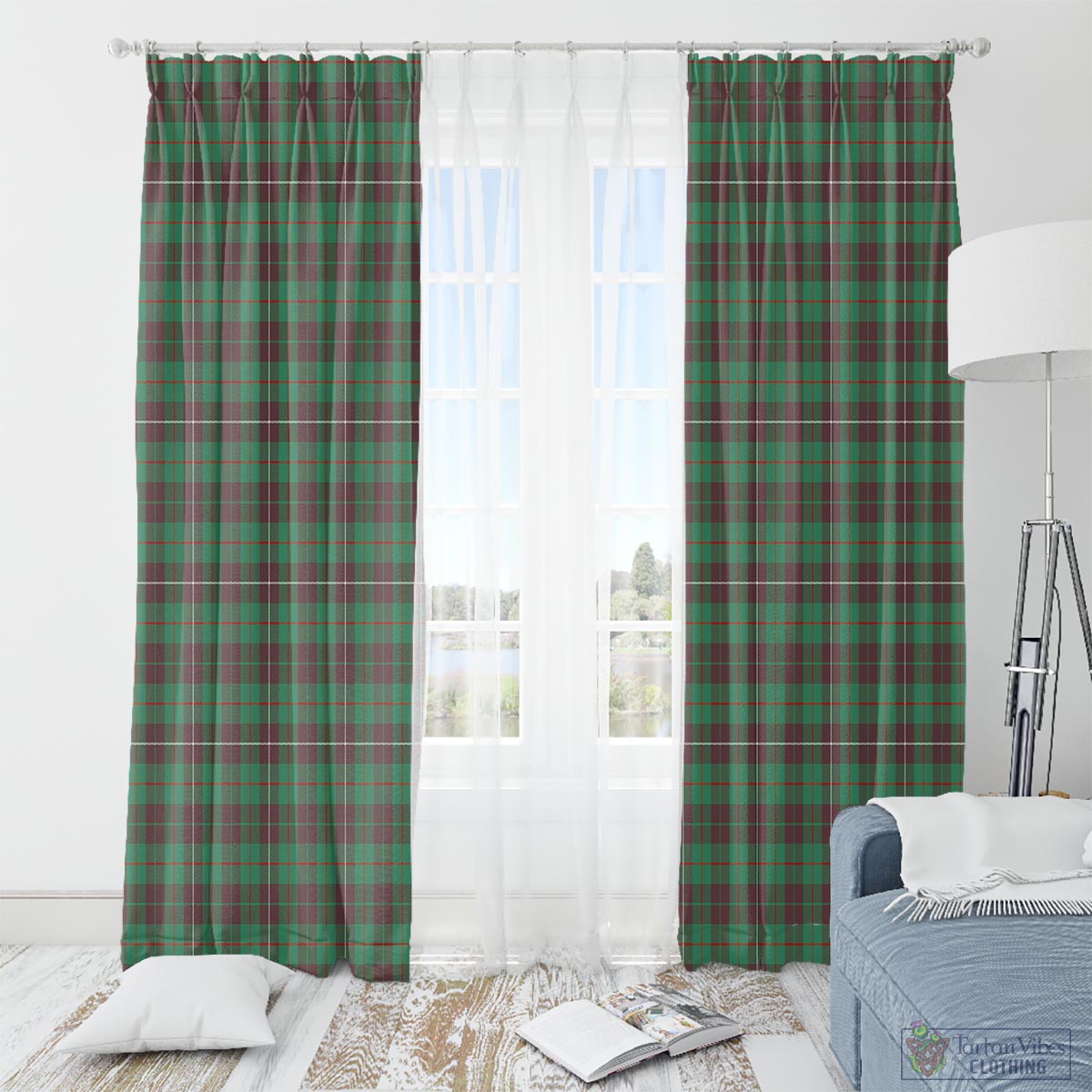 MacKinnon Hunting Ancient Tartan Window Curtain