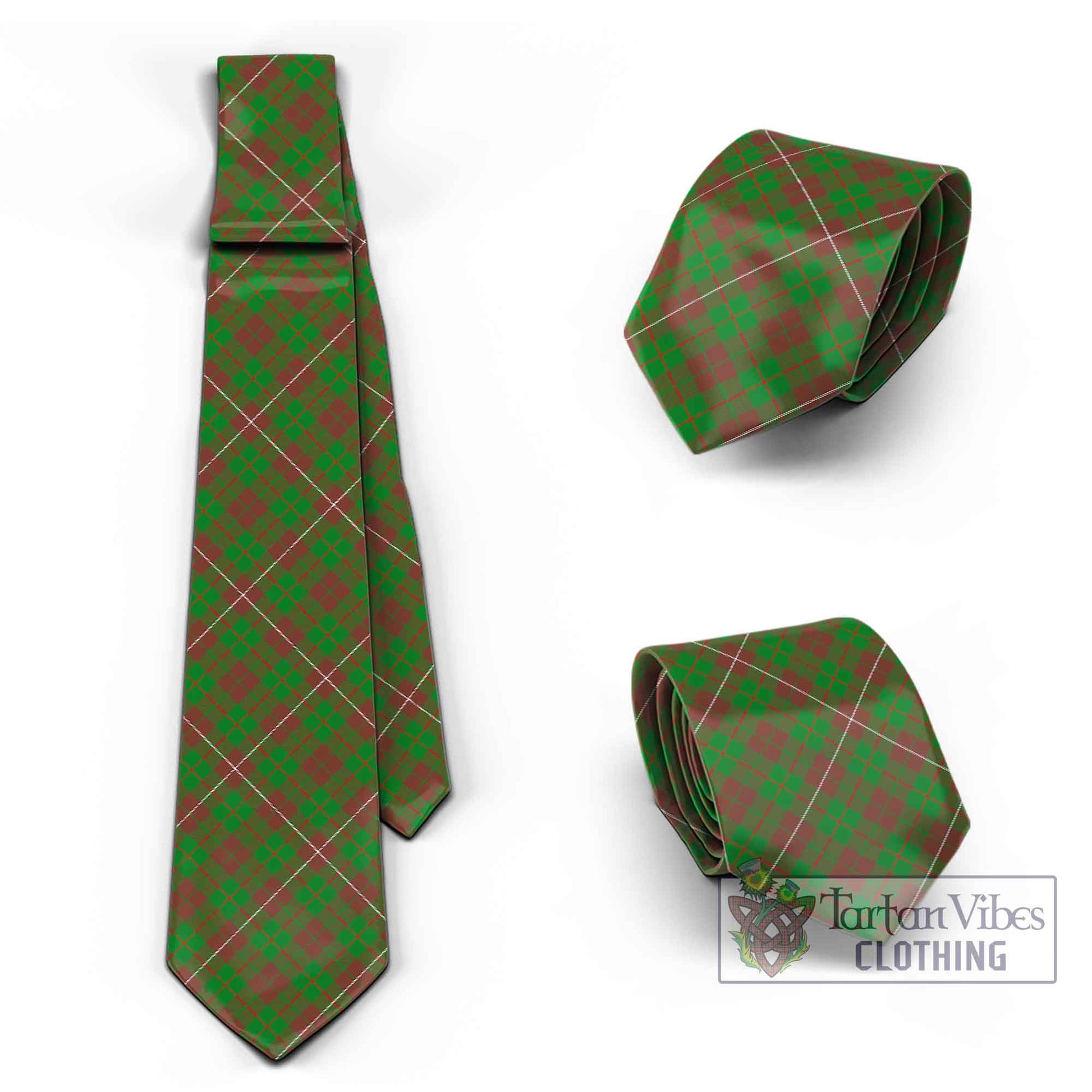 Tartan Vibes Clothing MacKinnon Hunting Modern Tartan Classic Necktie Cross Style