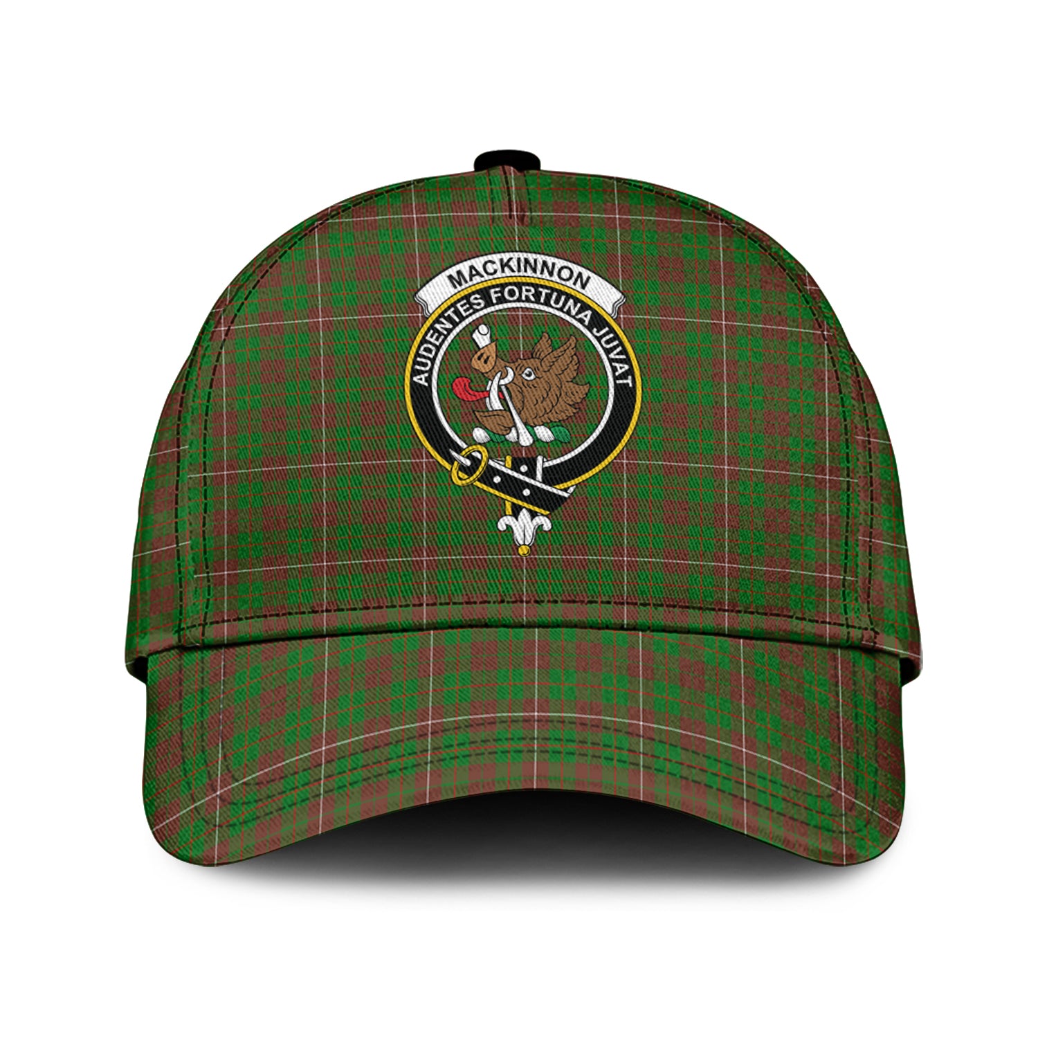 MacKinnon Hunting Modern Tartan Classic Cap with Family Crest Classic Cap Universal Fit - Tartan Vibes Clothing