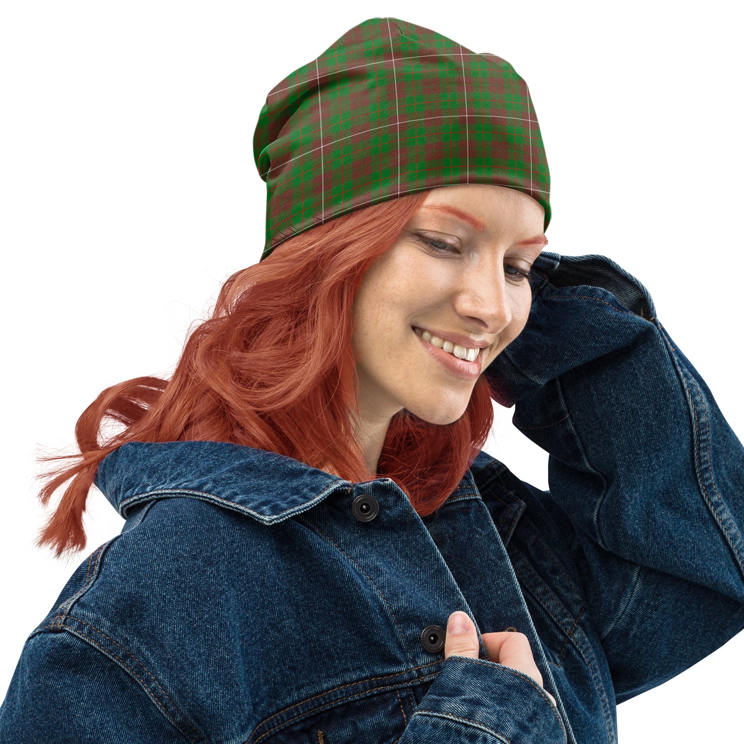 MacKinnon Hunting Modern Tartan Beanies Hat One Size 10.5*10.2 inches - Tartan Vibes Clothing