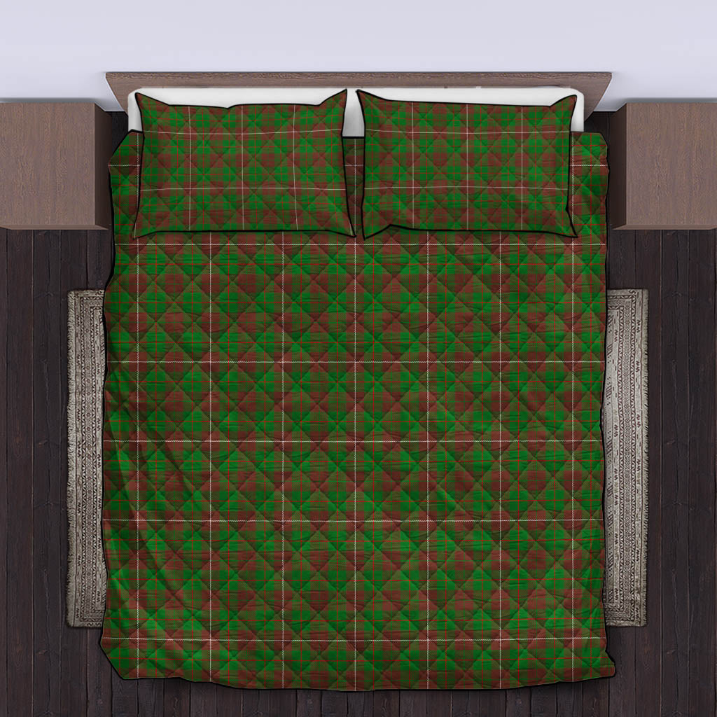 MacKinnon Hunting Modern Tartan Quilt Bed Set King - Tartan Vibes Clothing