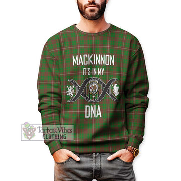 MacKinnon Hunting Modern Tartan Sweatshirt with Family Crest DNA In Me Style