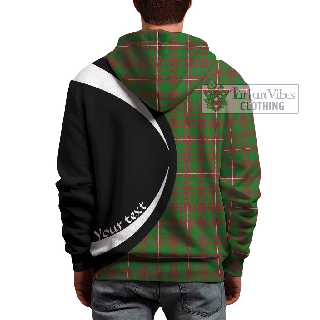 Tartan Vibes Clothing MacKinnon Hunting Modern Tartan Hoodie with Family Crest Circle Style