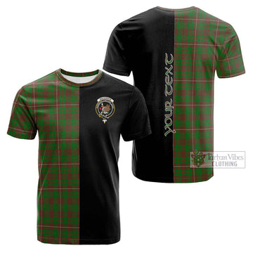 MacKinnon Hunting Modern Tartan Cotton T-shirt with Family Crest and Half Of Me Style