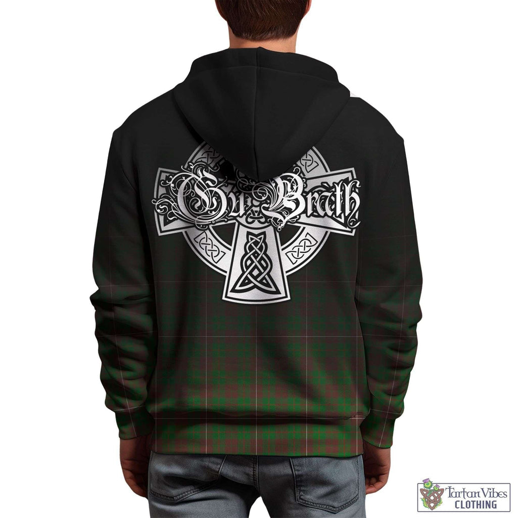 Tartan Vibes Clothing MacKinnon Hunting Modern Tartan Hoodie Featuring Alba Gu Brath Family Crest Celtic Inspired