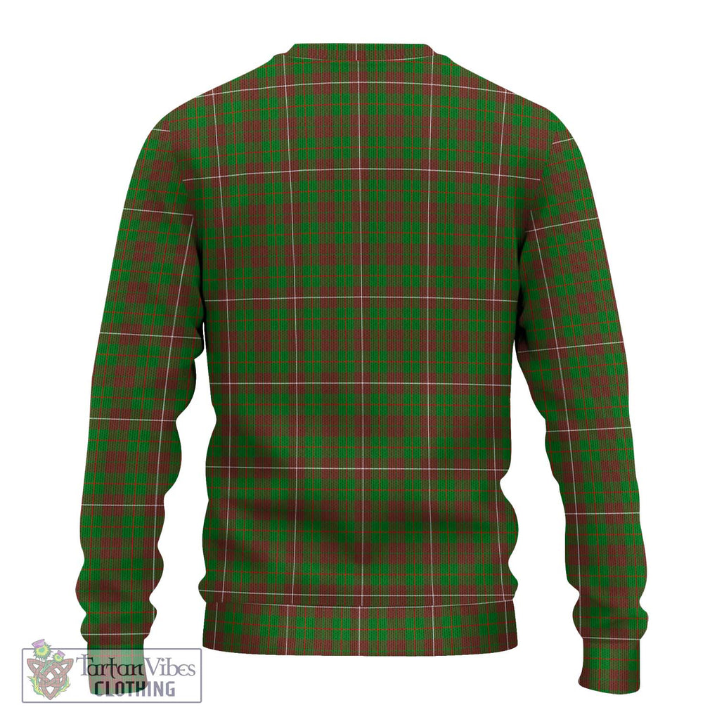 MacKinnon Hunting Modern Tartan Knitted Sweater with Family Crest DNA In Me Style - Tartanvibesclothing Shop