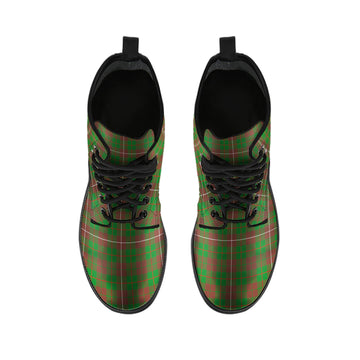 MacKinnon Hunting Modern Tartan Leather Boots