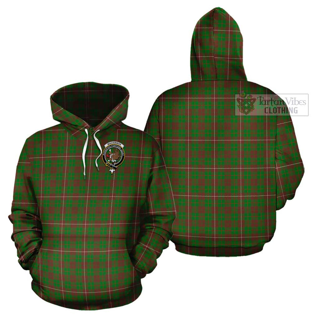 MacKinnon Hunting Modern Tartan Cotton Hoodie with Family Crest Pullover Hoodie - Tartan Vibes Clothing