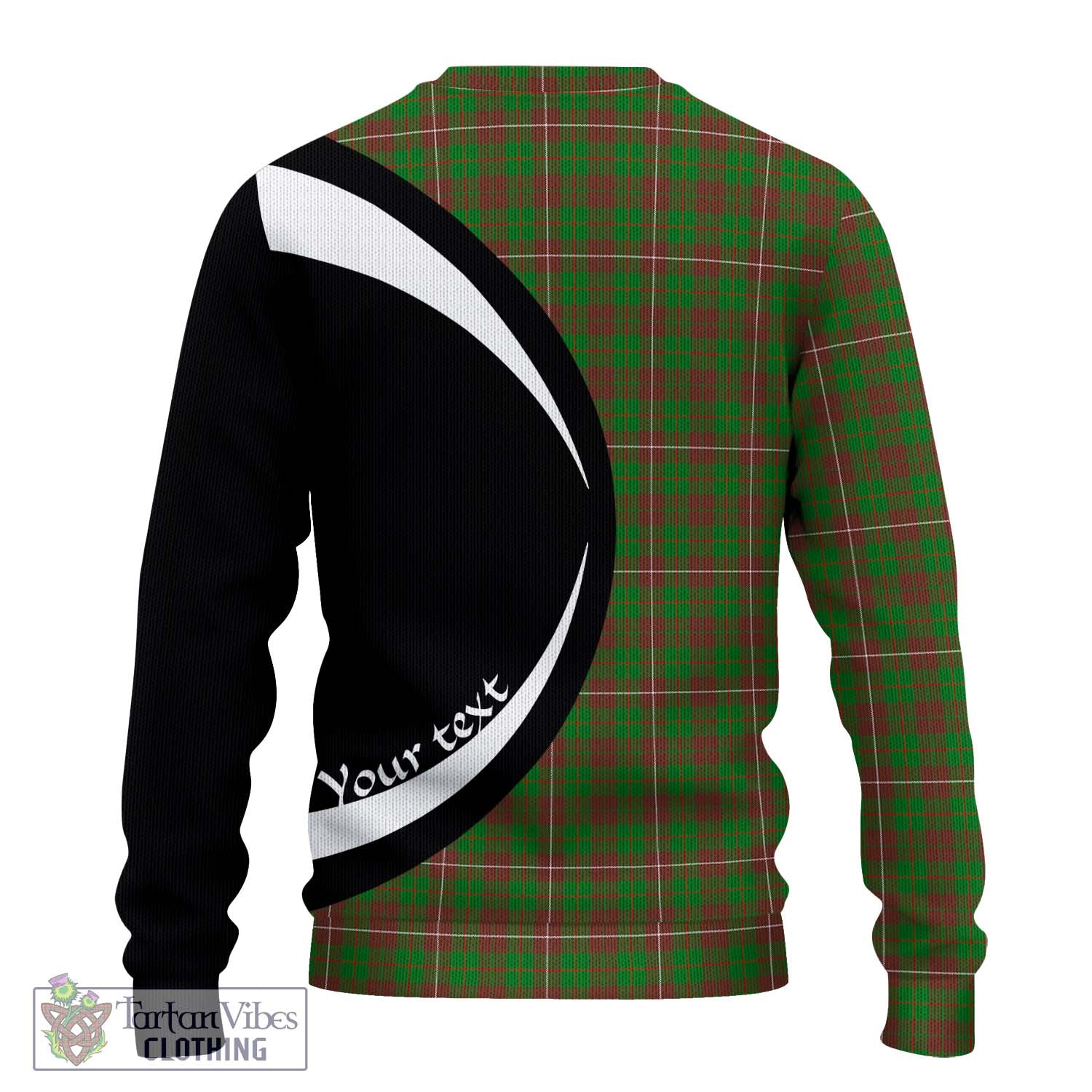 MacKinnon Hunting Modern Tartan Knitted Sweater with Family Crest Circle Style - Tartan Vibes Clothing