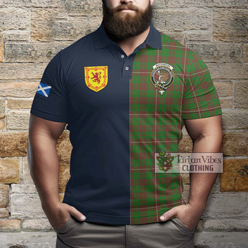 MacKinnon Hunting Modern Tartan Polo Shirt Alba with Scottish Lion Royal Arm Half Style