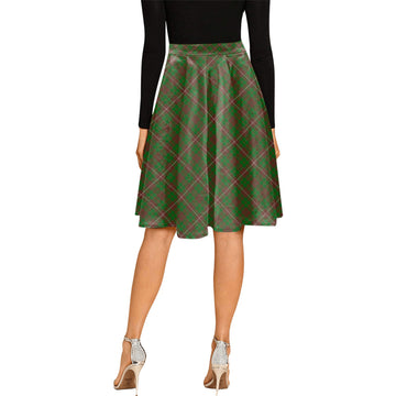 MacKinnon Hunting Modern Tartan Melete Pleated Midi Skirt