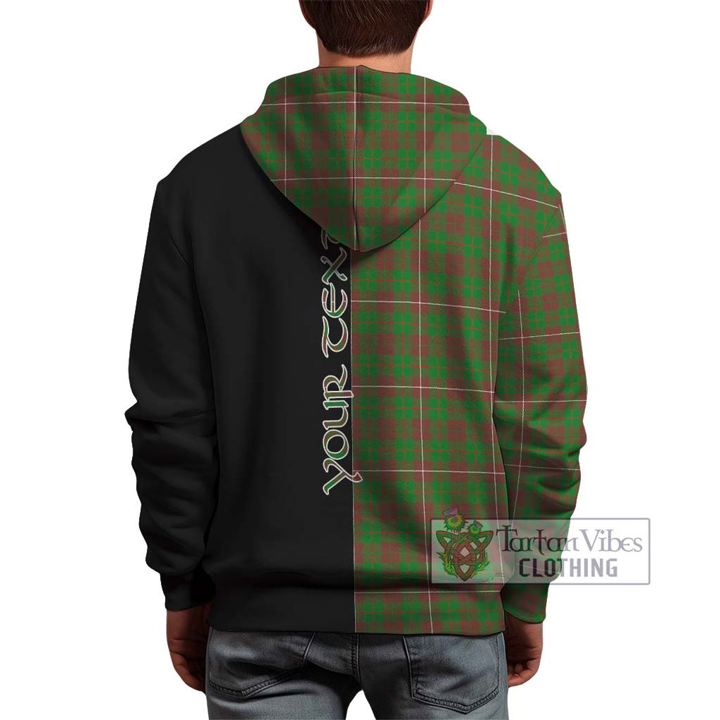 MacKinnon Hunting Modern Tartan Hoodie with Family Crest and Half Of Me Style - Tartanvibesclothing Shop