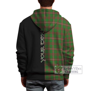 MacKinnon Hunting Modern Tartan Hoodie with Family Crest and Half Of Me Style