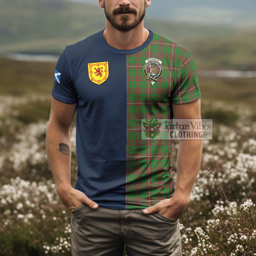 MacKinnon Hunting Modern Tartan T-Shirt Alba with Scottish Lion Royal Arm Half Style