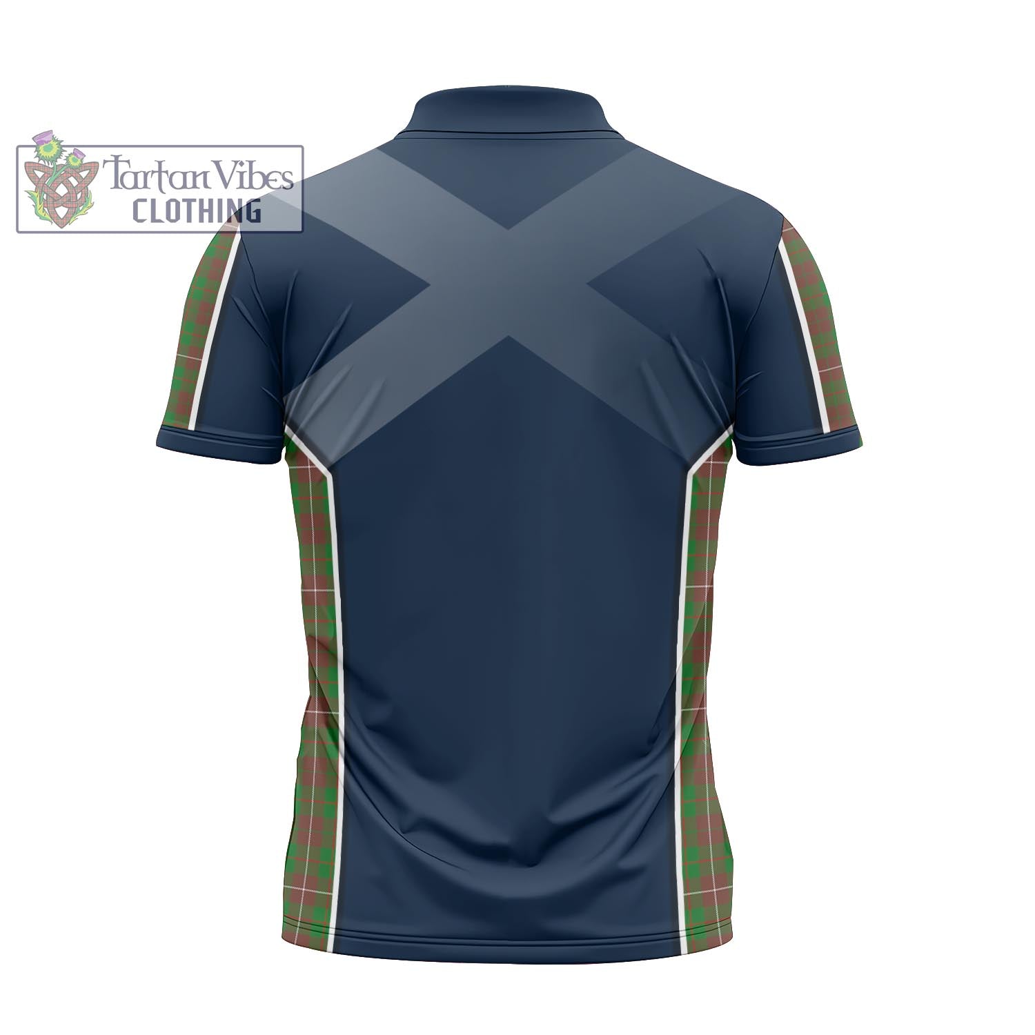 Tartan Vibes Clothing MacKinnon Hunting Modern Tartan Zipper Polo Shirt with Family Crest and Lion Rampant Vibes Sport Style