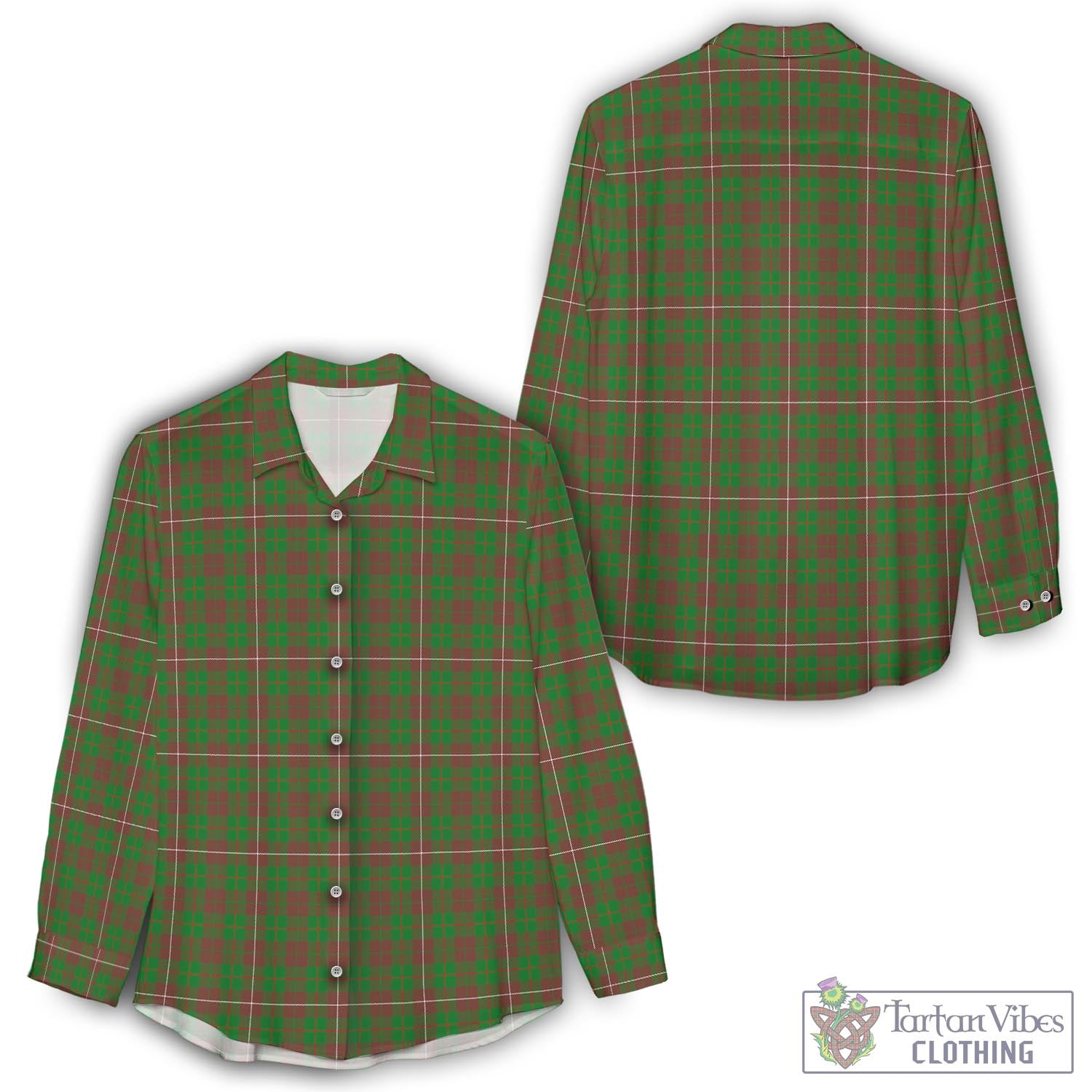 MacKinnon Hunting Modern Tartan Womens Casual Shirt