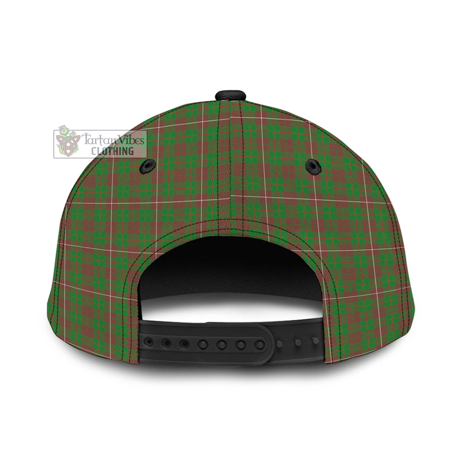 Tartan Vibes Clothing MacKinnon Hunting Modern Tartan Classic Cap with Family Crest In Me Style