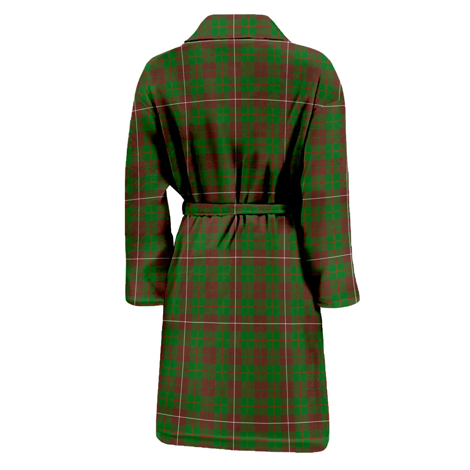 MacKinnon Hunting Modern Tartan Bathrobe with Family Crest - Tartan Vibes Clothing