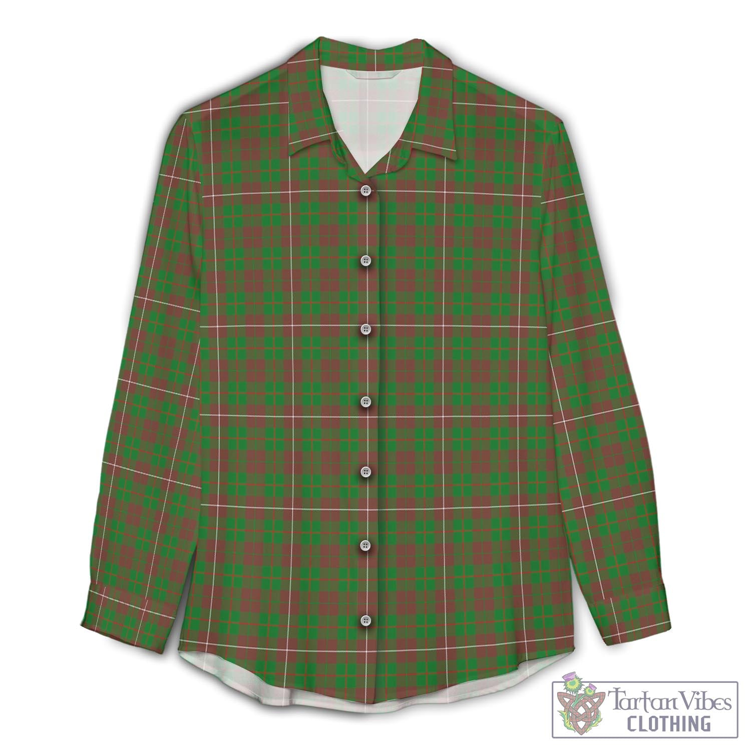 MacKinnon Hunting Modern Tartan Womens Casual Shirt