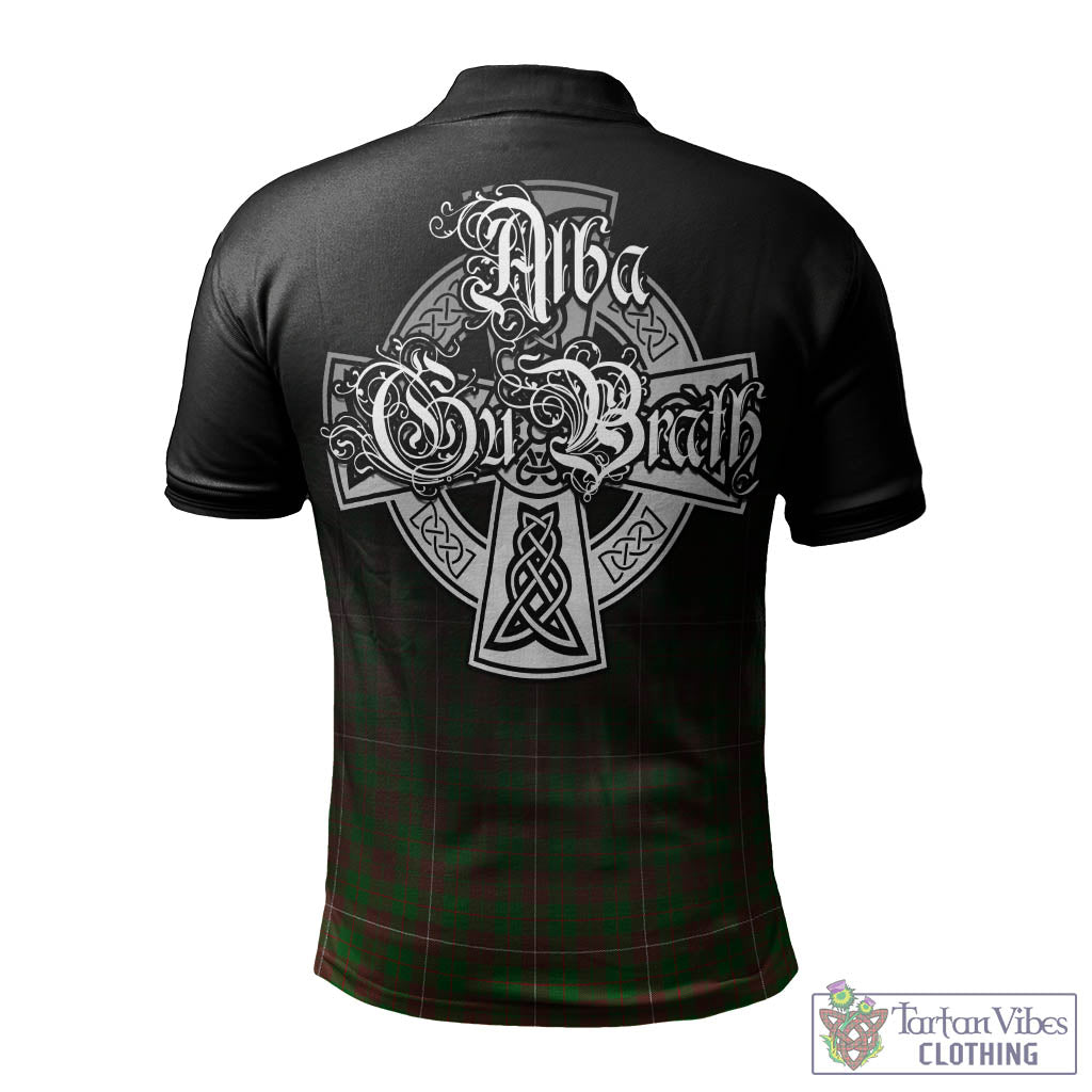 Tartan Vibes Clothing MacKinnon Hunting Modern Tartan Polo Shirt Featuring Alba Gu Brath Family Crest Celtic Inspired