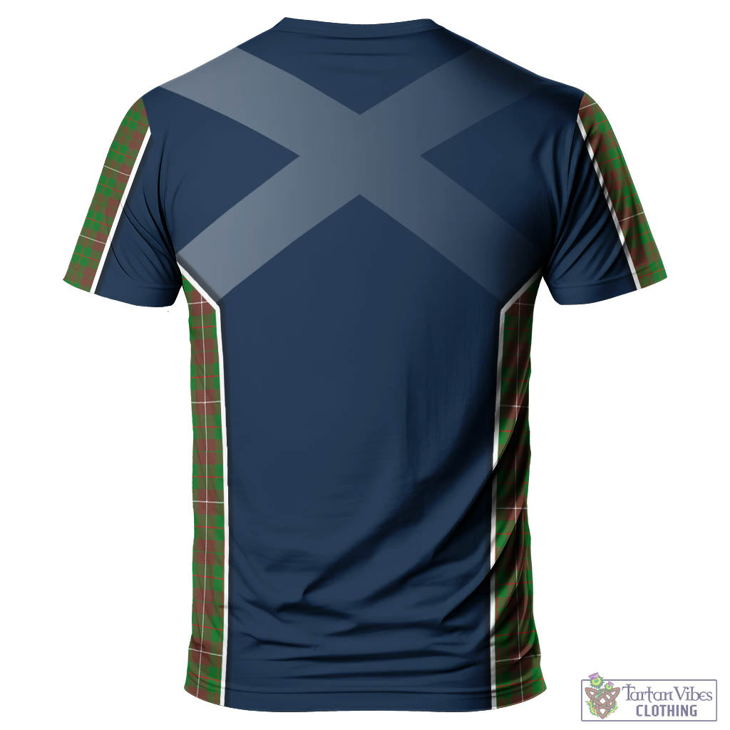 Tartan Vibes Clothing MacKinnon Hunting Modern Tartan T-Shirt with Family Crest and Lion Rampant Vibes Sport Style