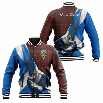 MacKinnon (McKinnon) Tartan Baseball Jacket with Family Crest Scotland Patriotic Style