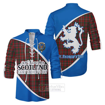 MacKinnon (McKinnon) Family Crest Tartan Ghillie Kilt Shirt Celebrate Saint Andrew's Day in Style