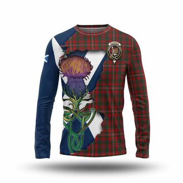 MacKinnon (McKinnon) Tartan Family Crest Long Sleeve T-Shirt Scottish Thistle Celtic Inspired Unisex - Tartan Vibes Clothing