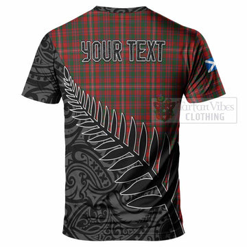 MacKinnon (McKinnon) Crest Tartan T-Shirt with New Zealand Silver Fern Half Style