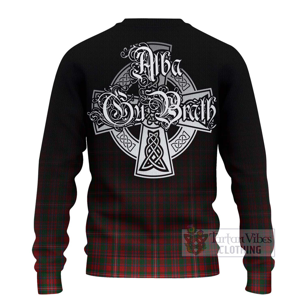 Tartan Vibes Clothing MacKinnon (McKinnon) Tartan Knitted Sweater Featuring Alba Gu Brath Family Crest Celtic Inspired