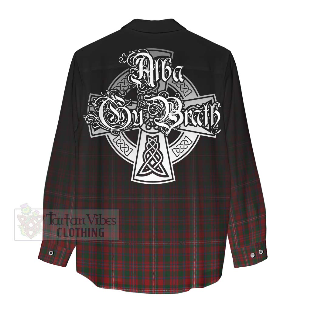 MacKinnon (McKinnon) Tartan Women's Casual Shirt Featuring Alba Gu Brath Family Crest Celtic Inspired - Tartan Vibes Clothing