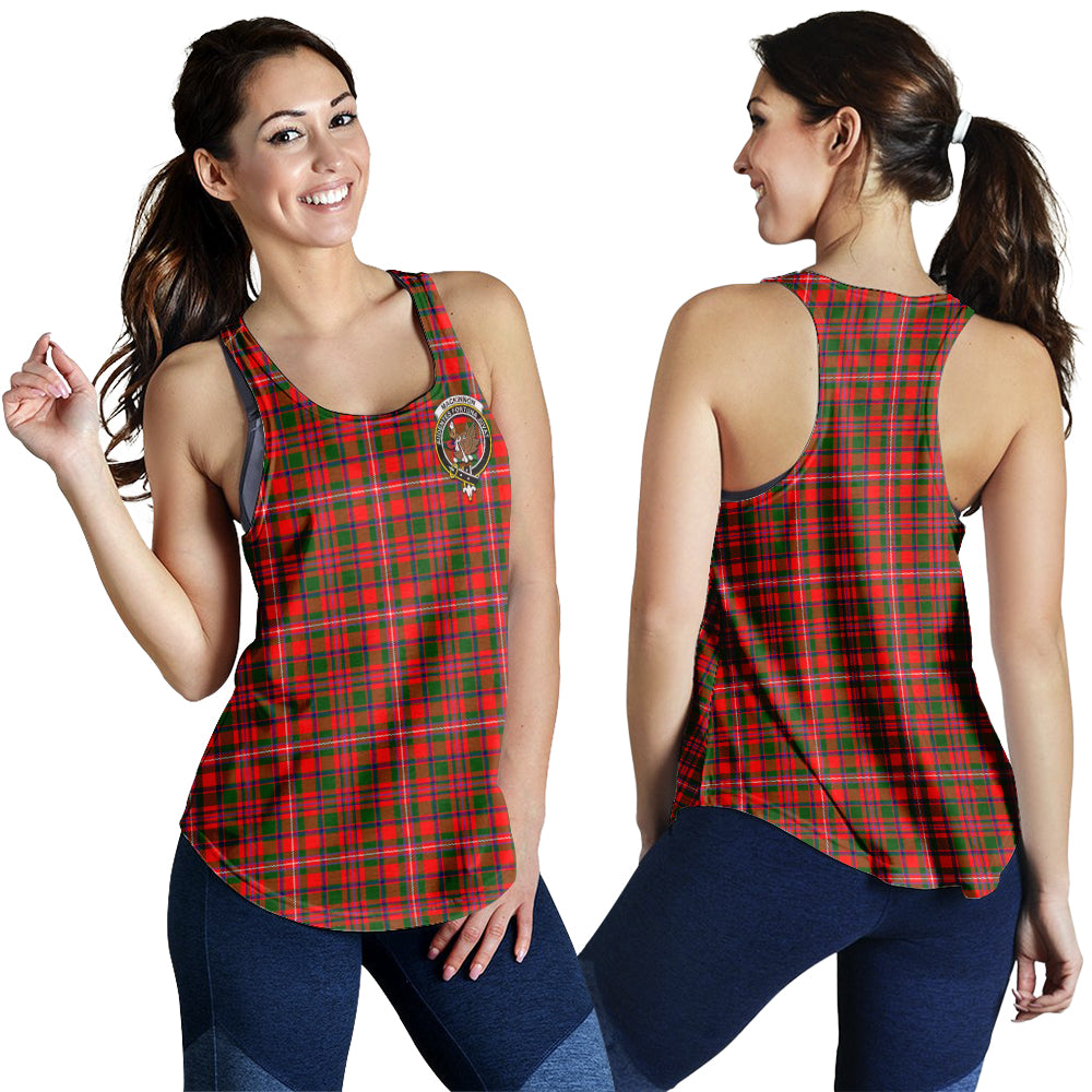 mackinnon-modern-tartan-women-racerback-tanks-with-family-crest