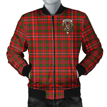 MacKinnon Modern Tartan Bomber Jacket with Family Crest