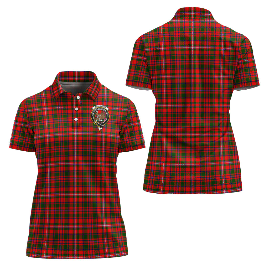 mackinnon-modern-tartan-polo-shirt-with-family-crest-for-women