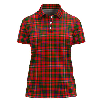 MacKinnon Modern Tartan Polo Shirt For Women