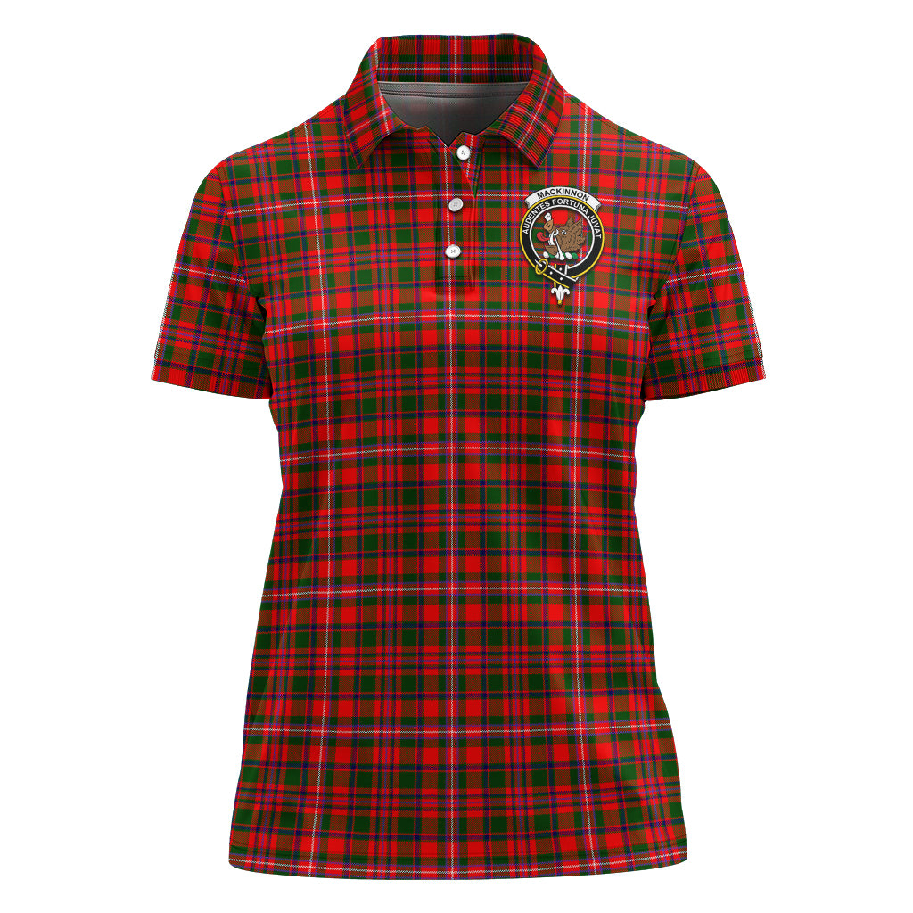 mackinnon-modern-tartan-polo-shirt-with-family-crest-for-women