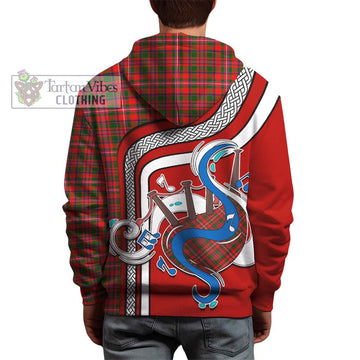 MacKinnon Modern Tartan Hoodie with Epic Bagpipe Style