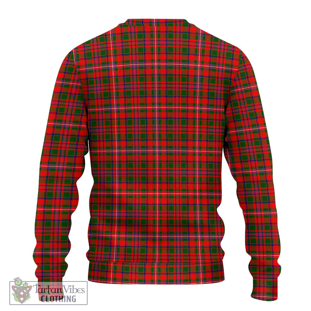 MacKinnon Modern Tartan Knitted Sweater with Family Crest DNA In Me Style - Tartanvibesclothing Shop