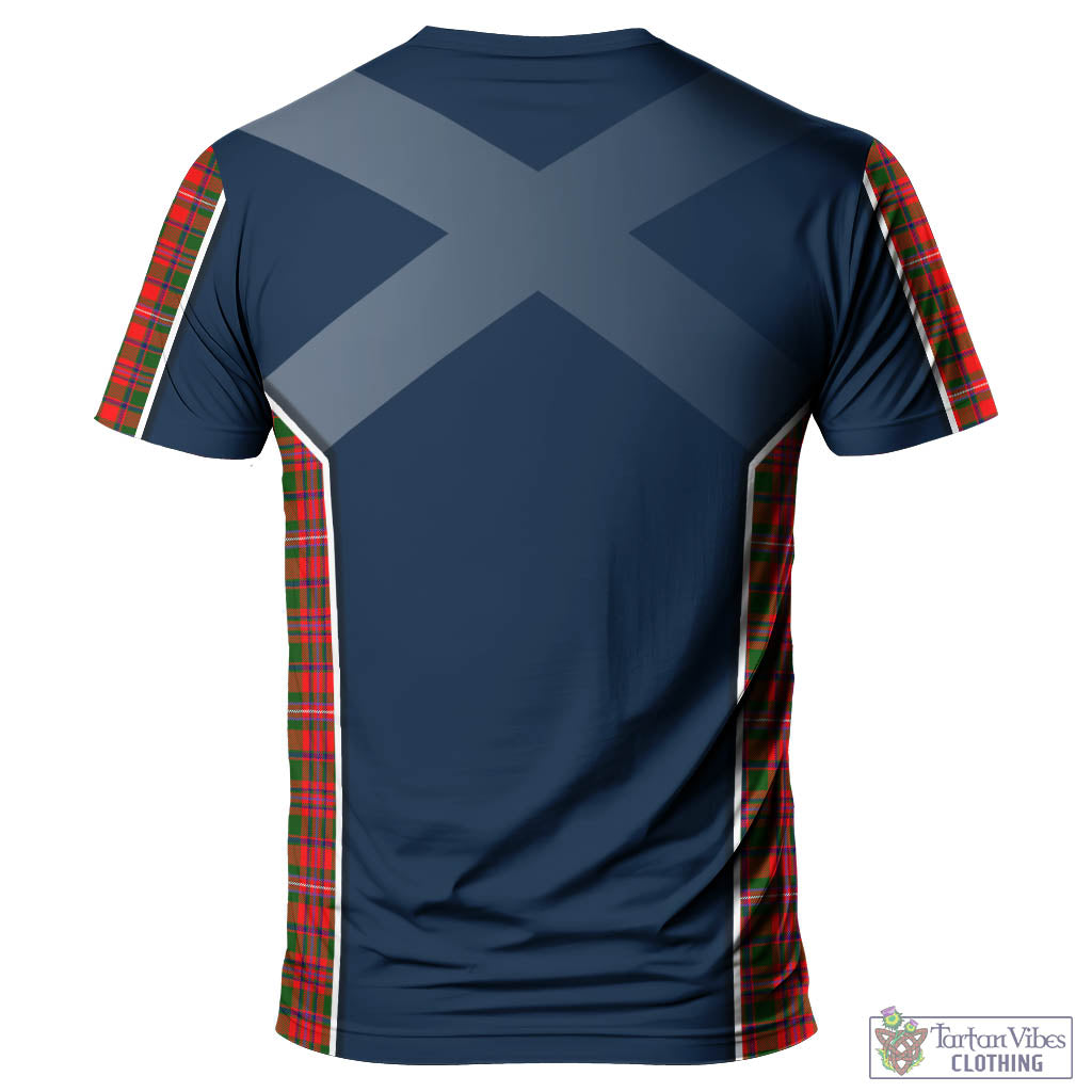 Tartan Vibes Clothing MacKinnon Modern Tartan T-Shirt with Family Crest and Lion Rampant Vibes Sport Style