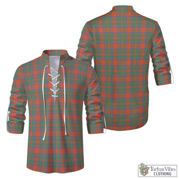 MacKintosh Ancient Tartan Men's Scottish Traditional Jacobite Ghillie Kilt Shirt