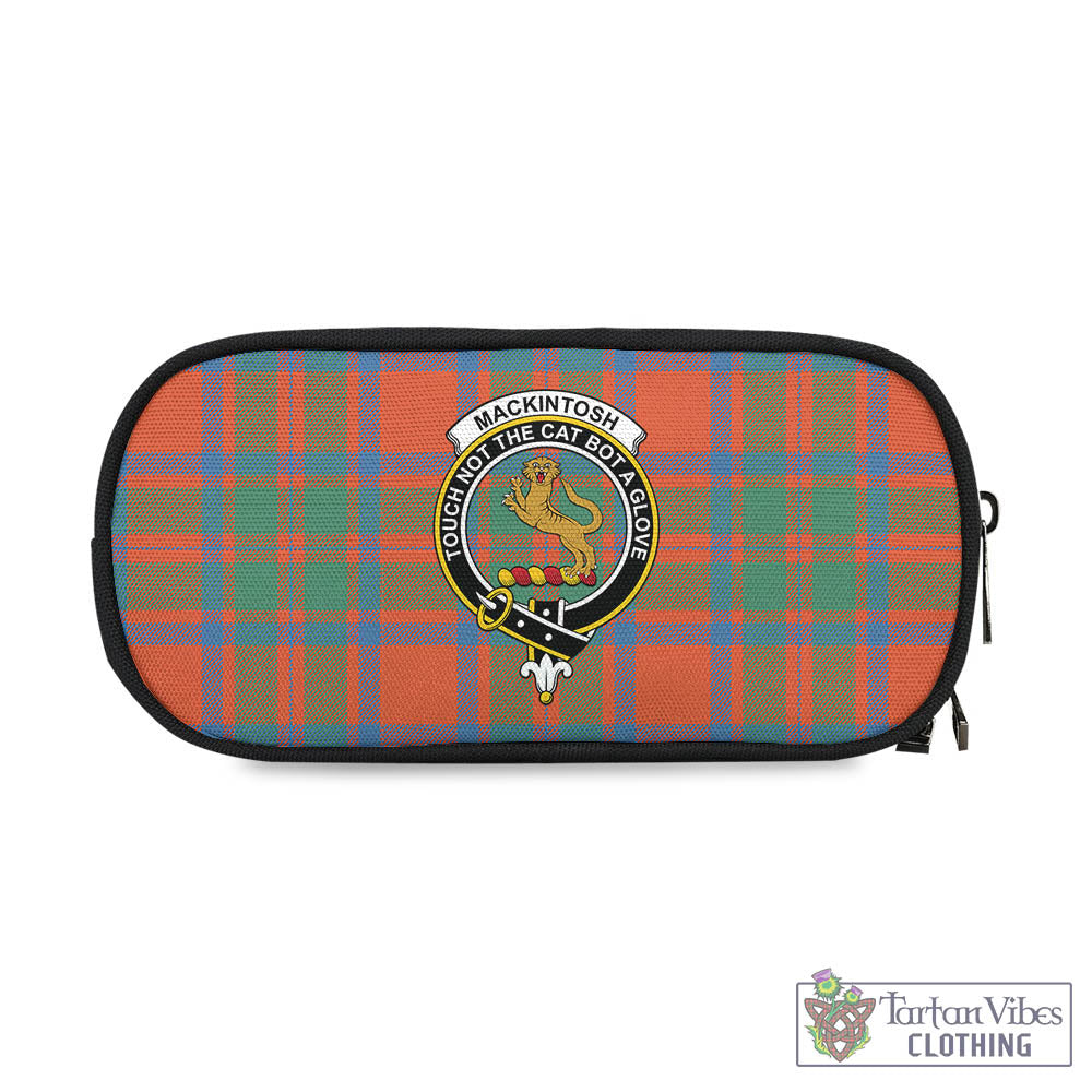 Tartan Vibes Clothing MacKintosh Ancient Tartan Pen and Pencil Case with Family Crest