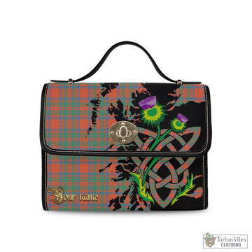 MacKintosh Ancient Tartan Waterproof Canvas Bag with Scotland Map and Thistle Celtic Accents