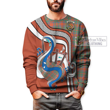 MacKintosh Ancient Tartan Sweatshirt with Epic Bagpipe Style