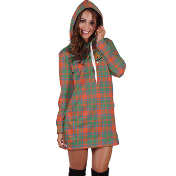 MacKintosh Ancient Tartan Hoodie Dress with Family Crest