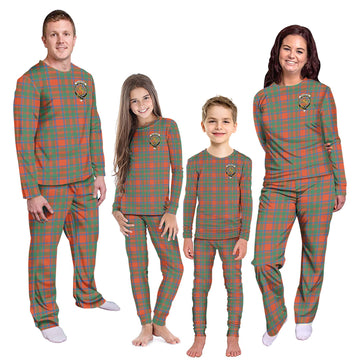 MacKintosh Ancient Tartan Pajamas Family Set with Family Crest